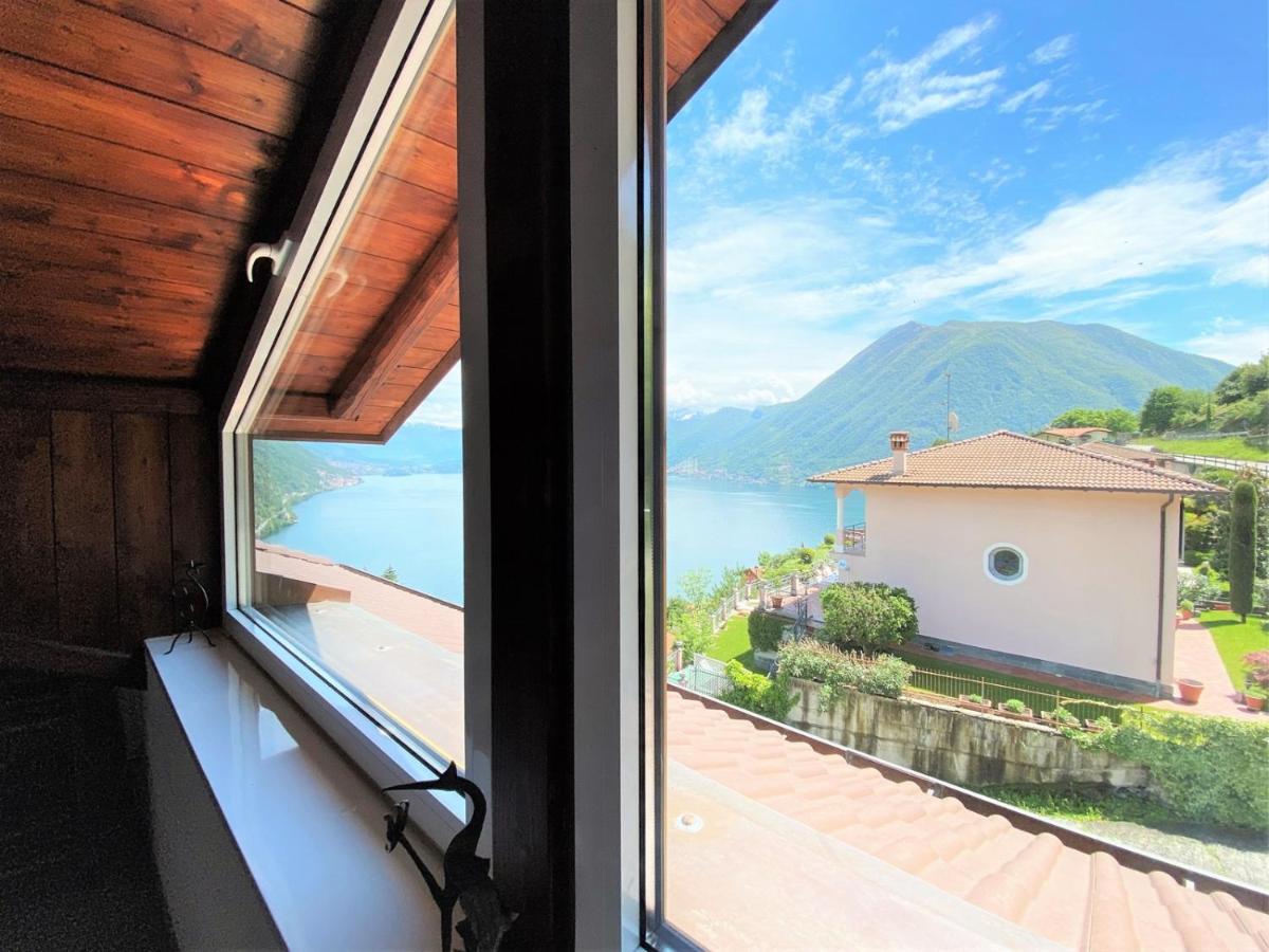 La Rondinella - Loft With Fantastic View On Lake Como Apartment Argegno Luaran gambar