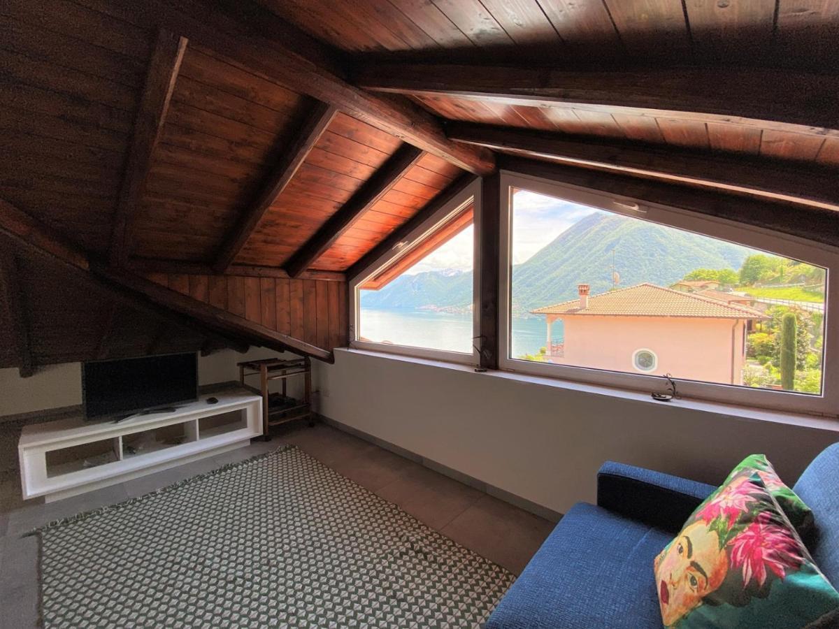 La Rondinella - Loft With Fantastic View On Lake Como Apartment Argegno Luaran gambar