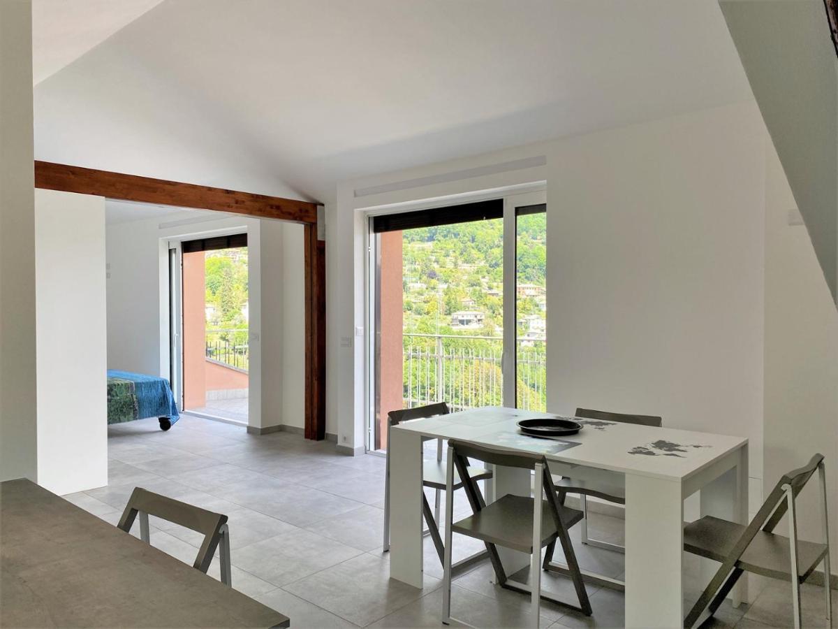 La Rondinella - Loft With Fantastic View On Lake Como Apartment Argegno Luaran gambar