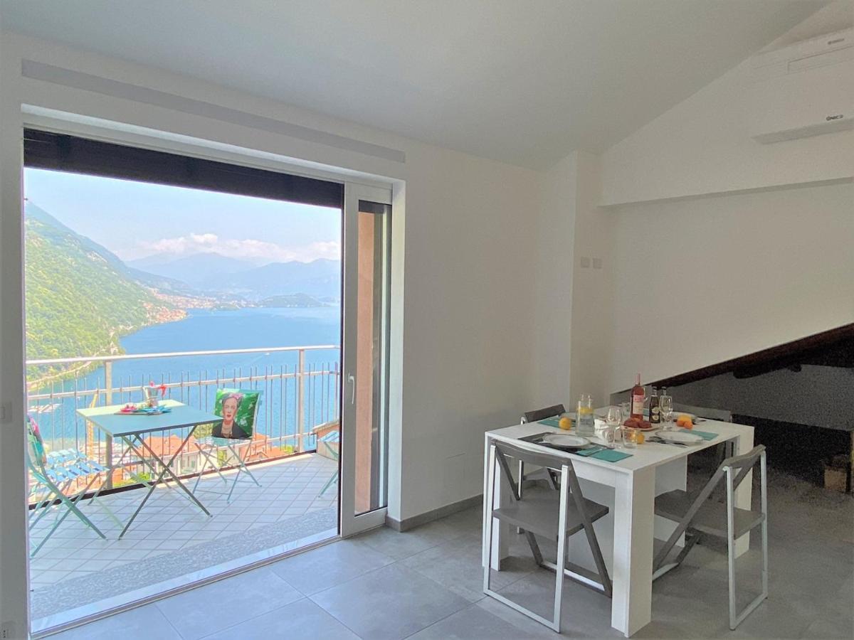 La Rondinella - Loft With Fantastic View On Lake Como Apartment Argegno Luaran gambar