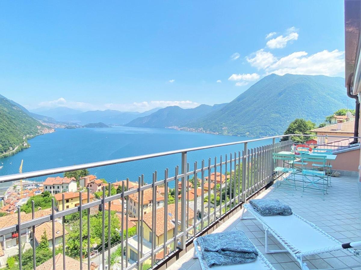 La Rondinella - Loft With Fantastic View On Lake Como Apartment Argegno Luaran gambar