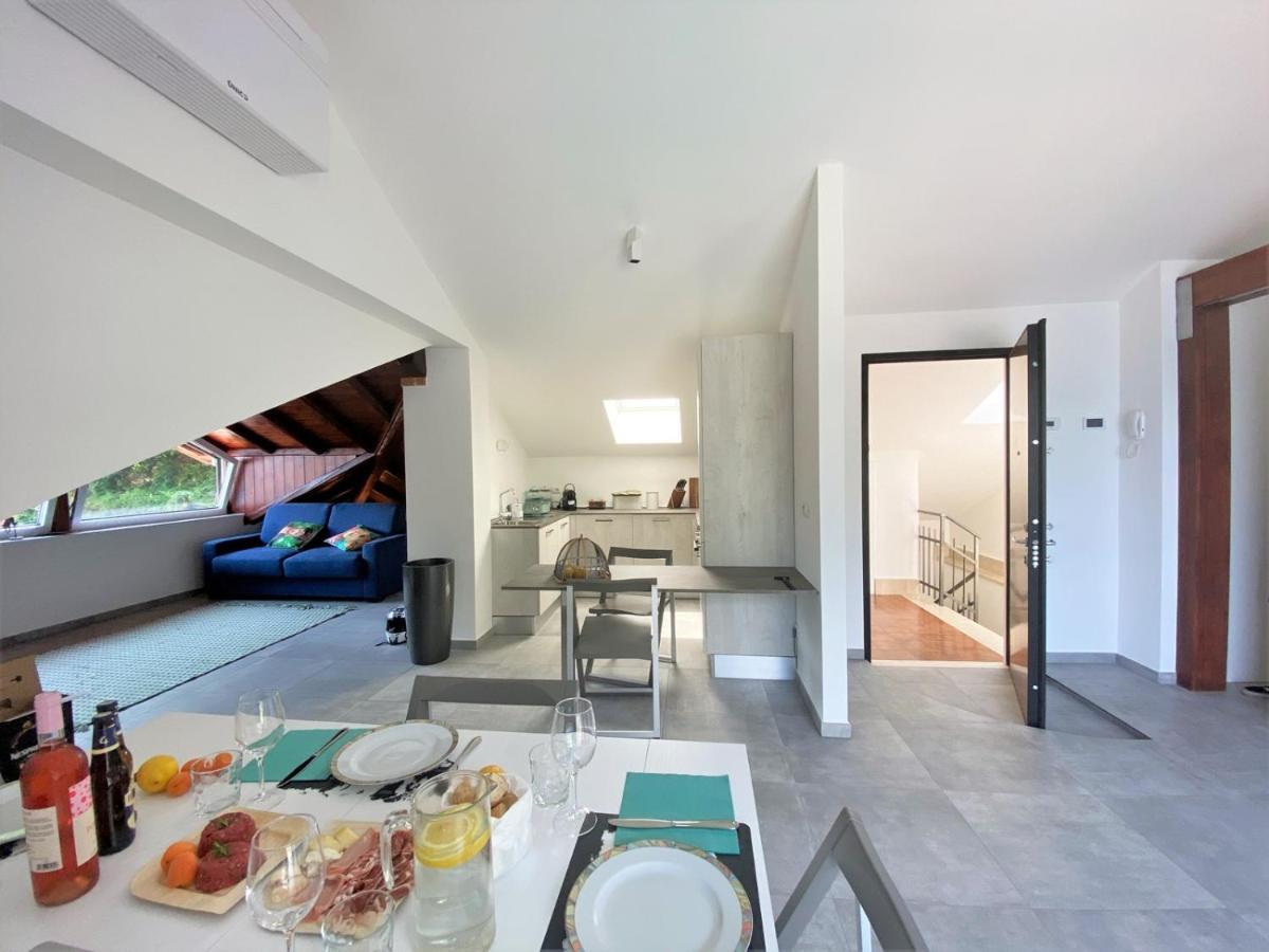 La Rondinella - Loft With Fantastic View On Lake Como Apartment Argegno Luaran gambar