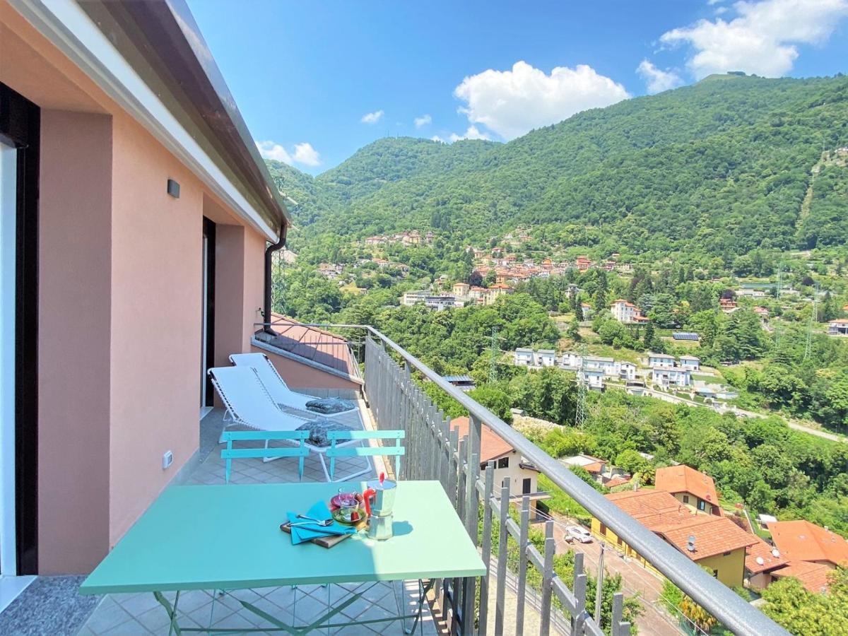La Rondinella - Loft With Fantastic View On Lake Como Apartment Argegno Luaran gambar